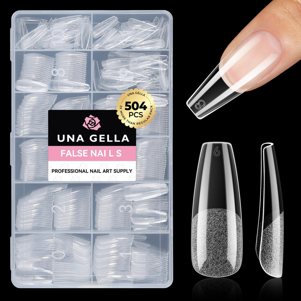 UNA GELLA front packaging showing full 504-piece kit for convenience