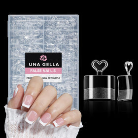 UNA GELLA front packaging showing 504 clear gel tips benefit quick selection