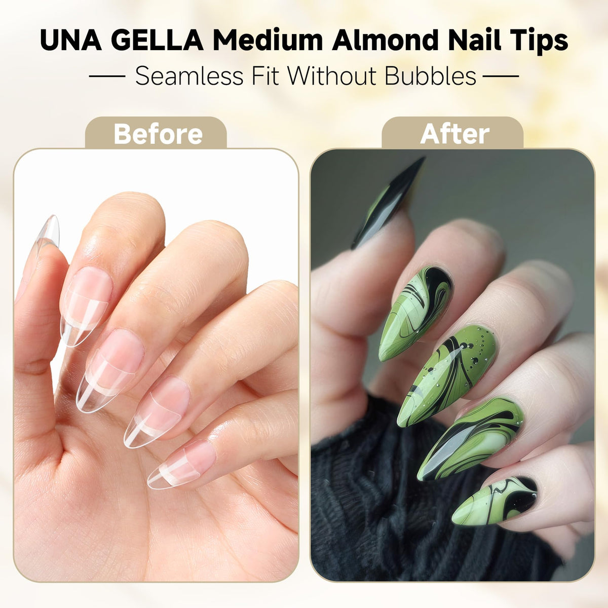 UNA GELLA half-cover side view illustrating thin back and durable front edge for comfort