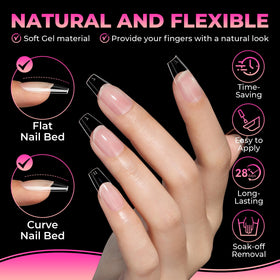 UNA GELLA half-matte texture detail improving adhesion and reducing bubbles