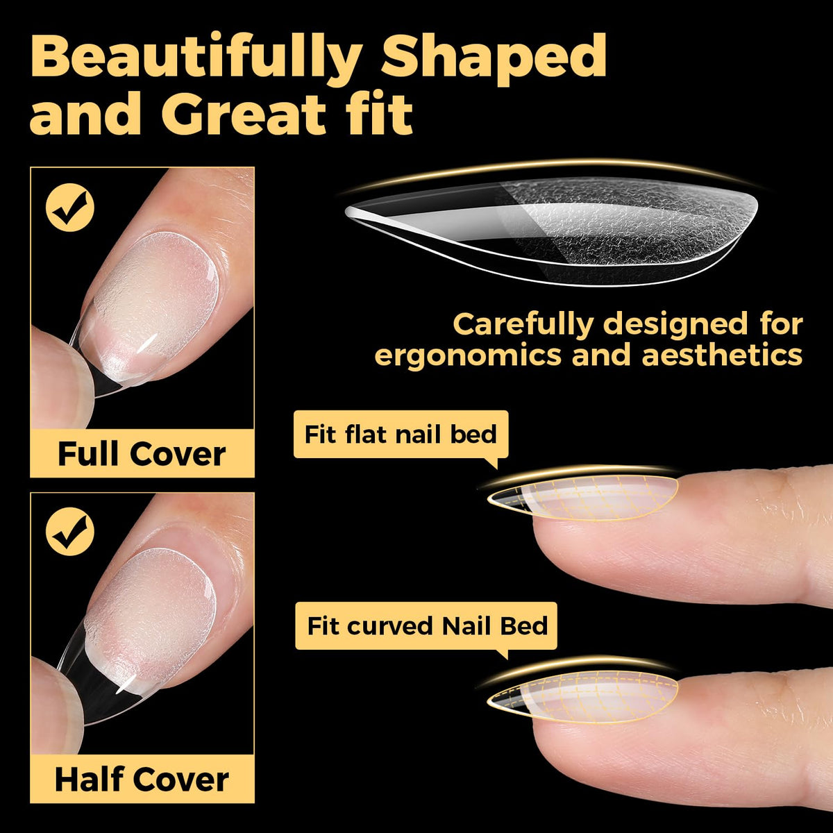 UNA GELLA half-matte texture detail showing matte finish for low-prep styling