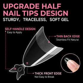 UNA GELLA tips held in hand to show scale and quick selection benefit