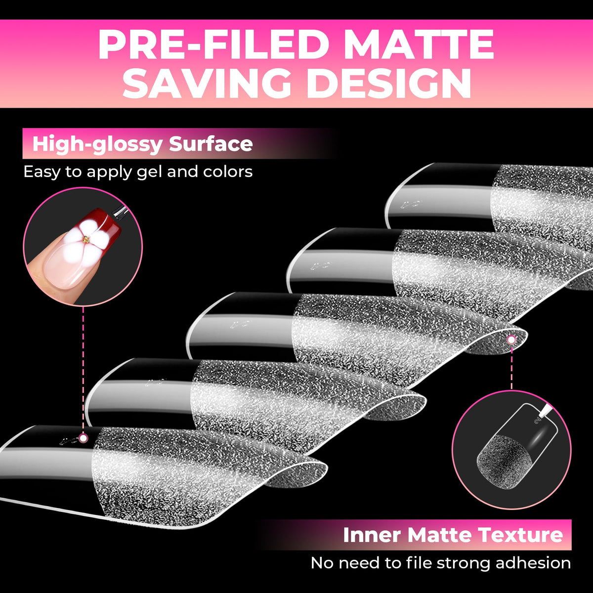 UNA GELLA salon setup with tips ready for professional application benefit