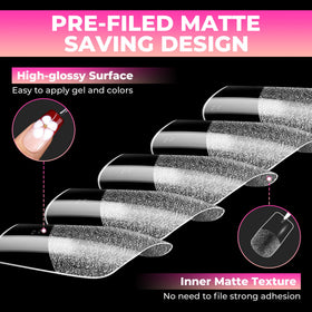 UNA GELLA salon setup with tips ready for professional application benefit