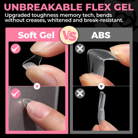 UNA GELLA application on natural nails, quick at-home salon-style finish