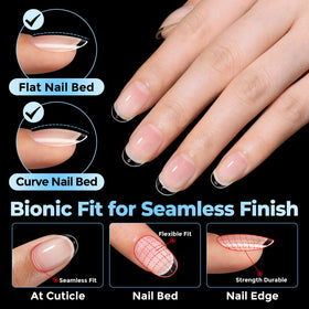 UNA GELLA inner matte texture close-up for stronger glue adhesion benefit