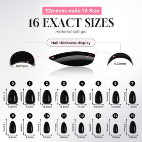 UNA GELLA kit contents flatlay with nails and tools for complete home manicure