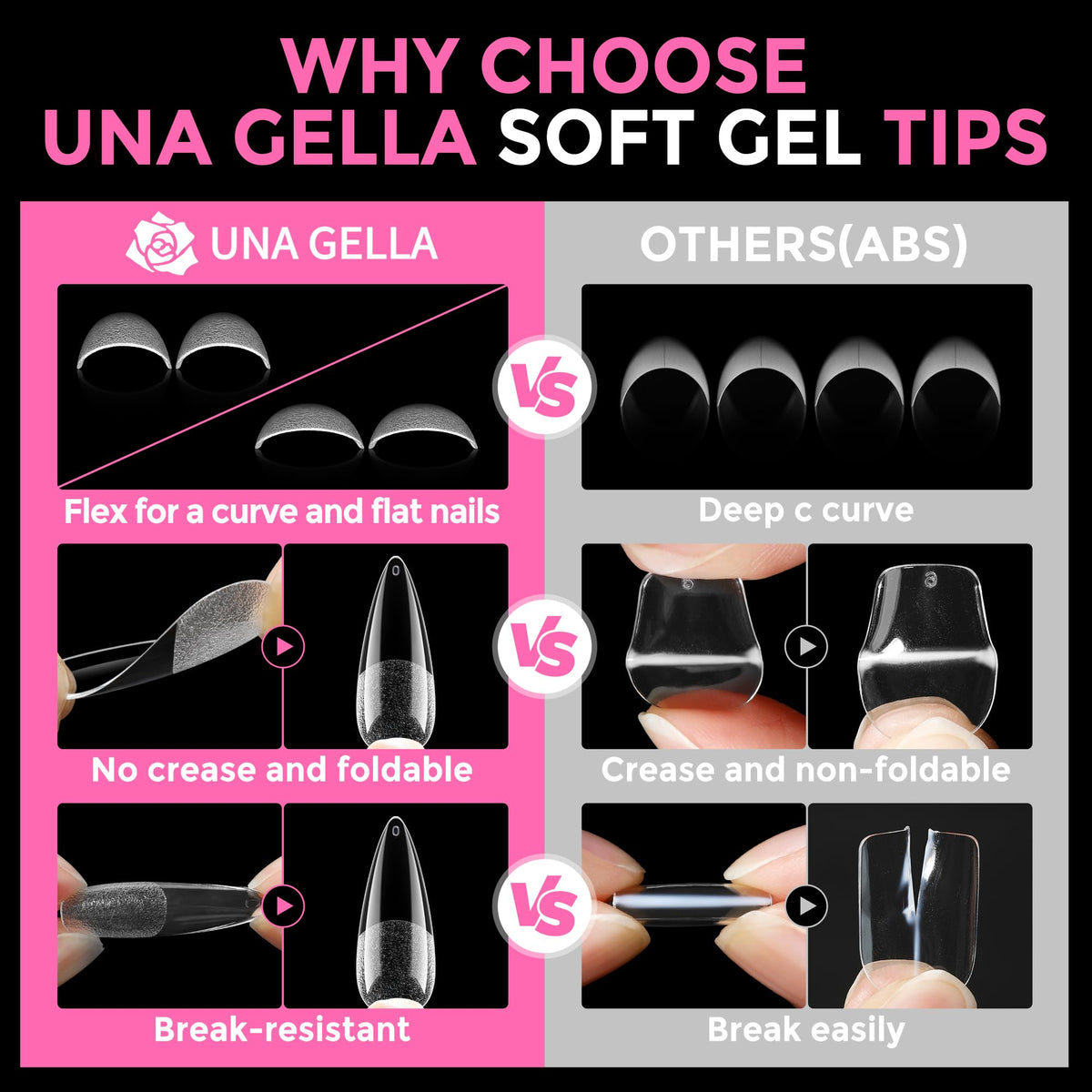 UNA GELLA length comparison next to ruler to show true stiletto scale