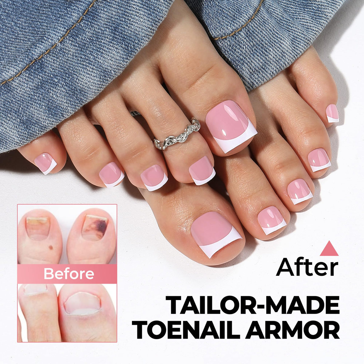 UNA GELLA lifestyle image of beach-ready toes for quick vacation pedicure