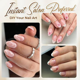 UNA GELLA close-up of matte soft gel surface emphasizing easy polish adhesion benefit