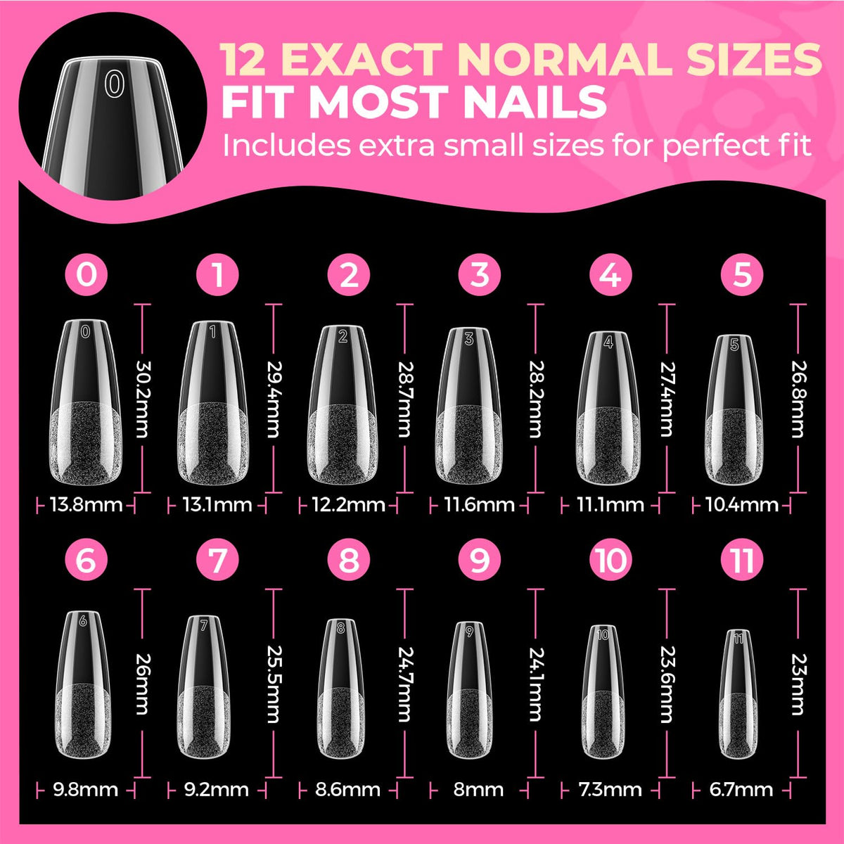 UNA GELLA assortment of mixed sizes showing extras for replacement