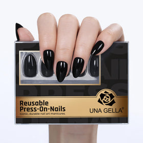 UNA GELLA profile of nail tip thickness showing durable gel tip benefit