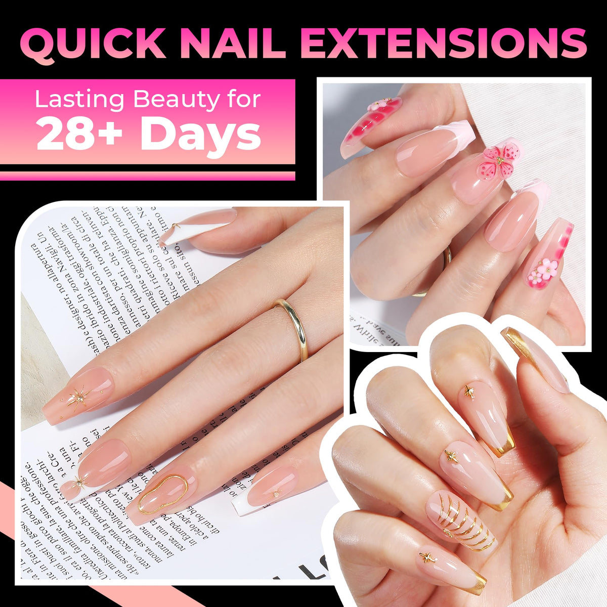 UNA GELLA numbered tips closeup for fast sizing and accurate selection