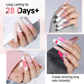 UNA GELLA pre-buffed base detail improving glue adhesion for longer-lasting wear