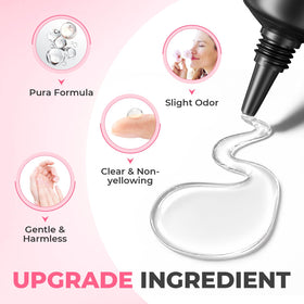 UNA GELLA remover bottle label view highlighting acetone-free benefit
