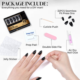 UNA GELLA reused nail after cleaning illustrating durability and reuse potential