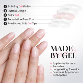 UNA GELLA scale on hand model showing proportional fit and realistic appearance