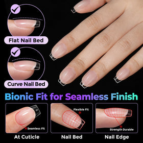 UNA GELLA semi-matte surface detail that improves polish adhesion benefit