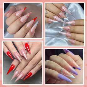 UNA GELLA close-up showing double-sided matte texture, faster polish application