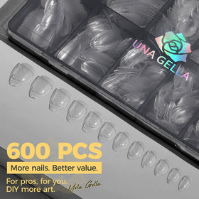 UNA GELLA side profile showing thick-front thin-back design for durability