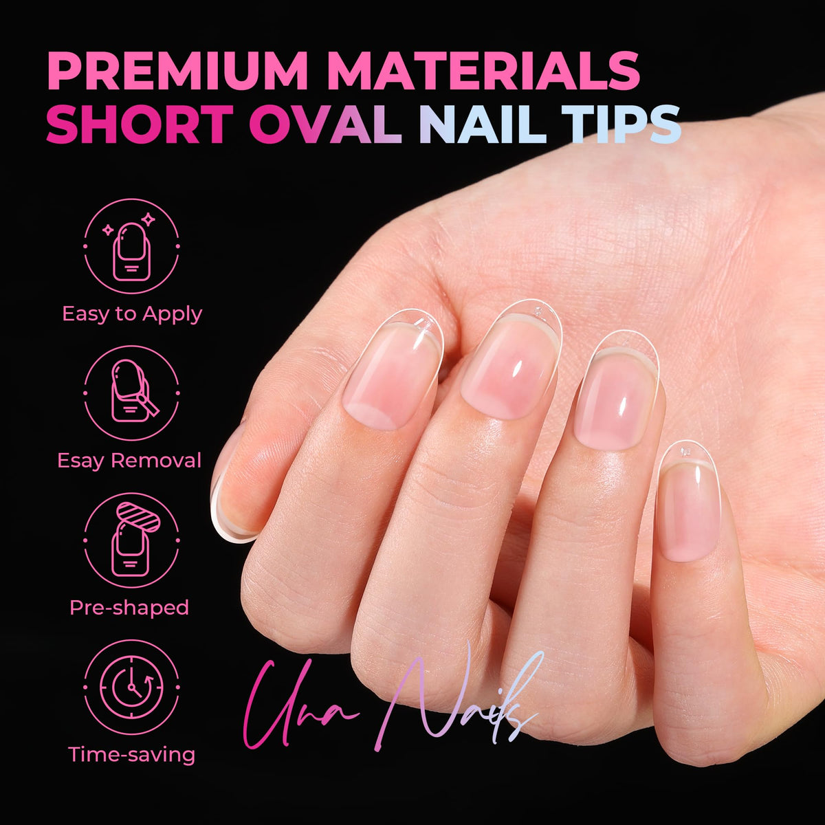 UNA GELLA single tip edge profile demonstrating smooth rounded shape and comfort