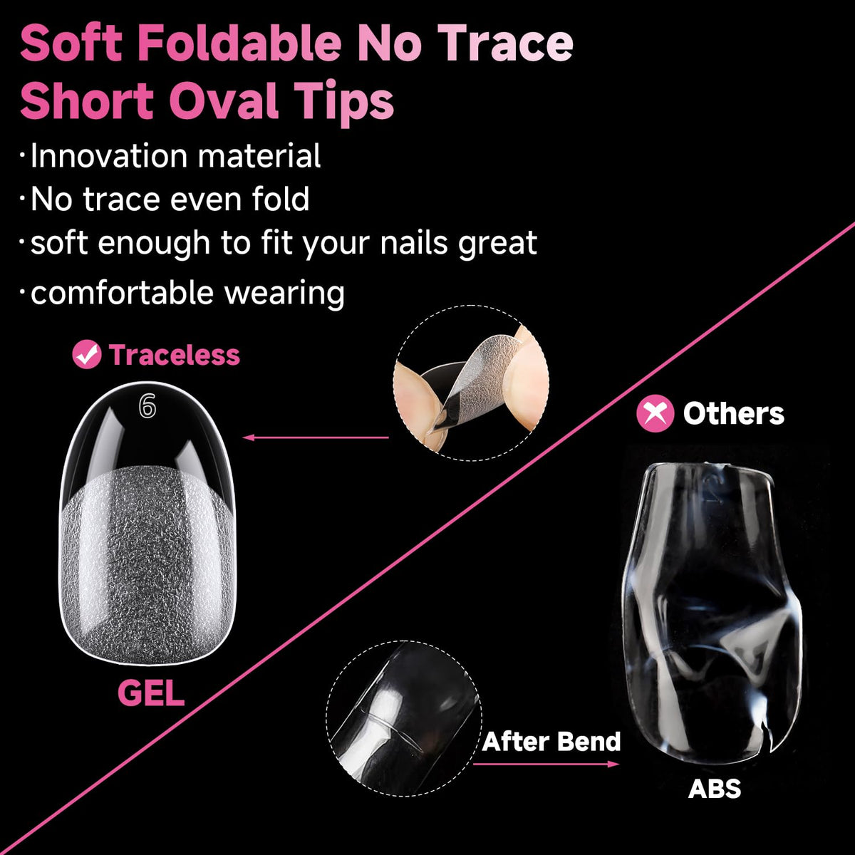 UNA GELLA spread displaying 12 sizes for precise nail fitting