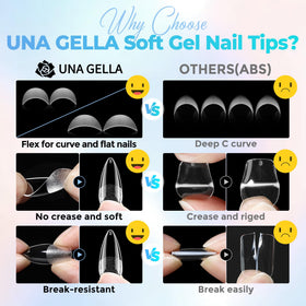 UNA GELLA layout of 15 sizes included for precise finger fit