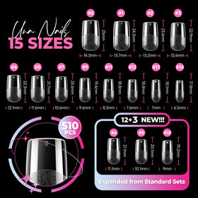 UNA GELLA numbered size chart and rows detail for fast matching and accurate fit