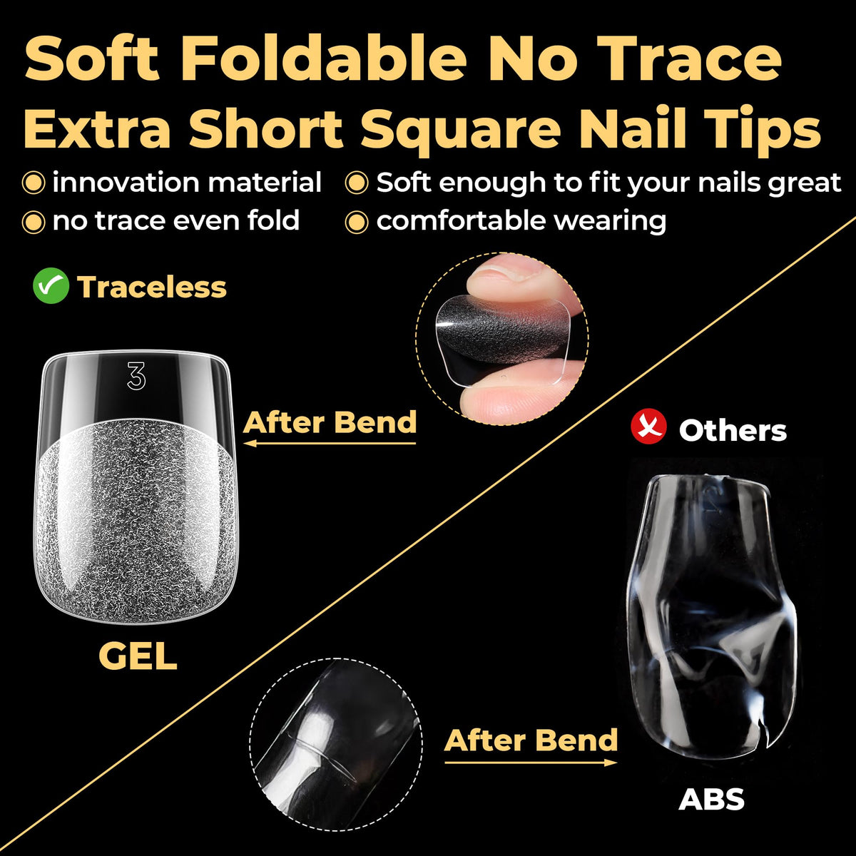 UNA GELLA layout of 12 sizes to find precise fit quickly