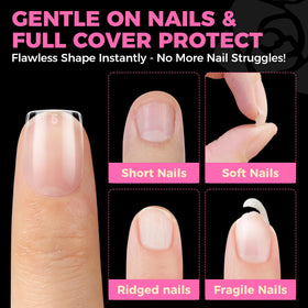 UNA GELLA size comparison on hand showing scale and fit benefit
