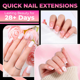 UNA GELLA size layout with 15 labeled sizes for precise nail selection and fit