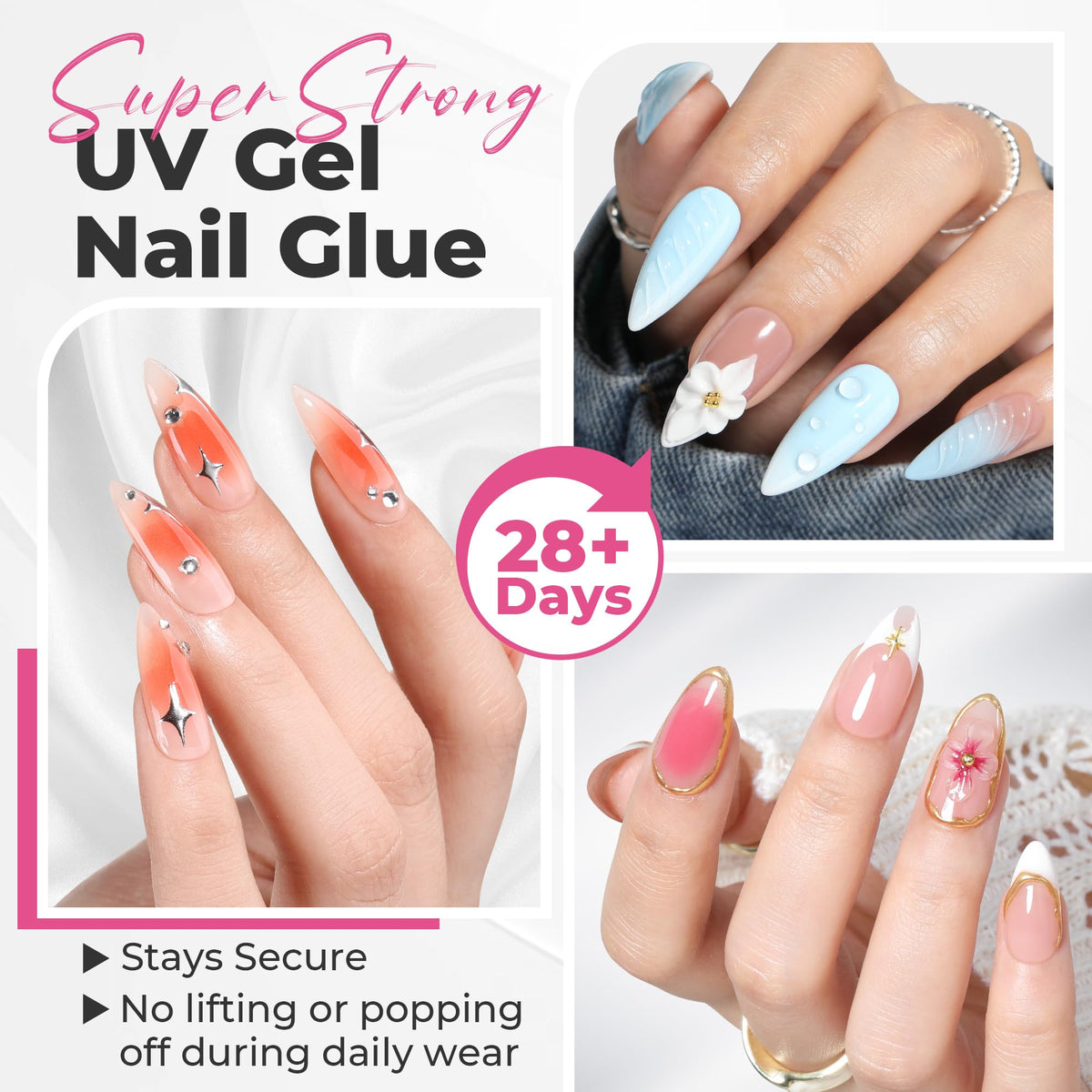 UNA GELLA close-up of solid gel stick texture for precise non-run application