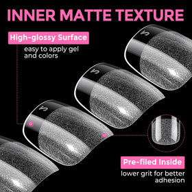 UNA GELLA assorted tips stacked to show variety and quantity ideal for salons and practice
