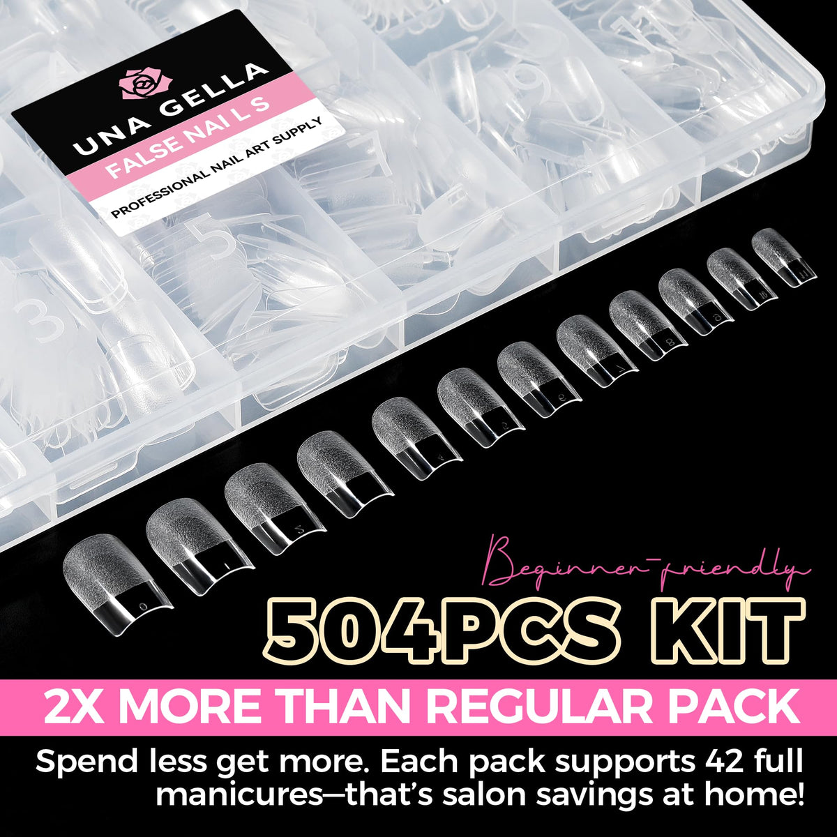 UNA GELLA opened kit with organized storage for long-term convenience benefit