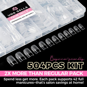UNA GELLA opened kit with organized storage for long-term convenience benefit