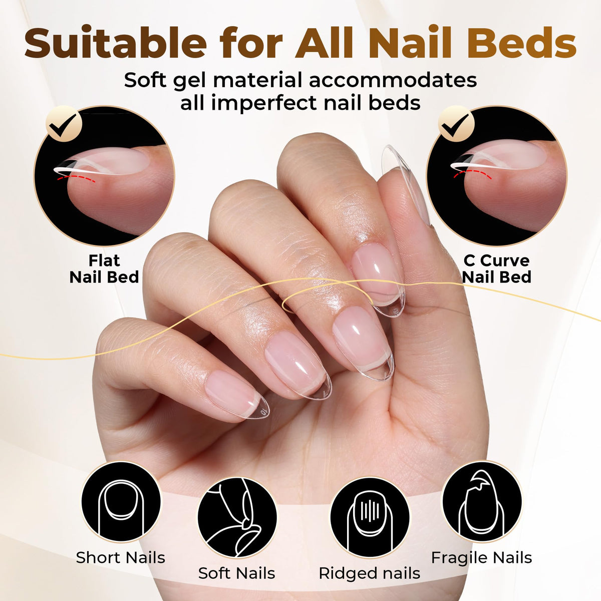 UNA GELLA texture and smooth edge detail for secure adhesion benefit