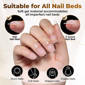 UNA GELLA texture and smooth edge detail for secure adhesion benefit