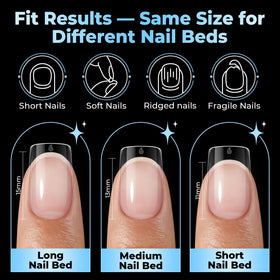 UNA GELLA tip bent to show flexible, chip-resistant material
