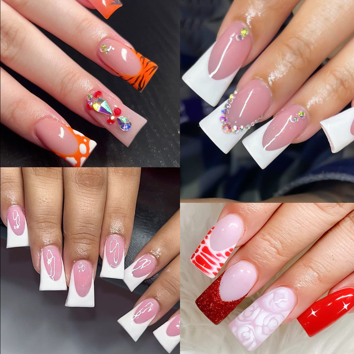 UNA GELLA close-up of clear soft-gel tip texture highlighting smooth finish for polish adhesion