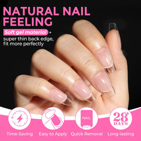 UNA GELLA tip being bent to show soft gelly flexibility and durability benefit