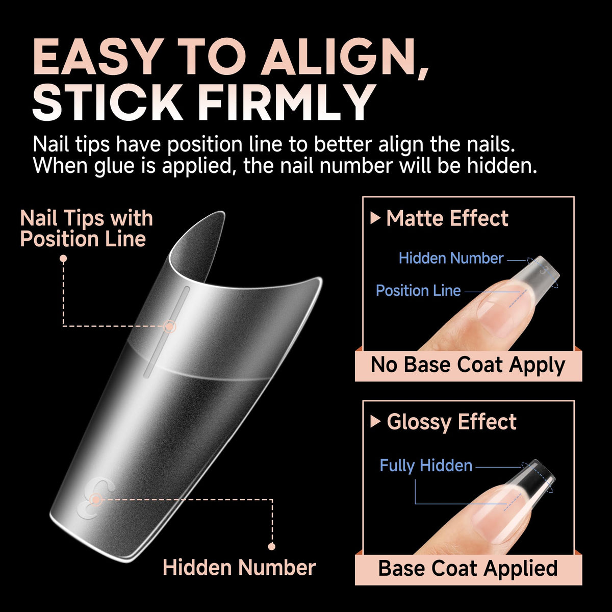 UNA GELLA cross-section of tip showing thick front and ultra-thin back for durability