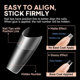 UNA GELLA cross-section of tip showing thick front and ultra-thin back for durability