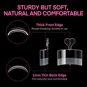 UNA GELLA toe tips in use during pedicure for easy, salon-quality results
