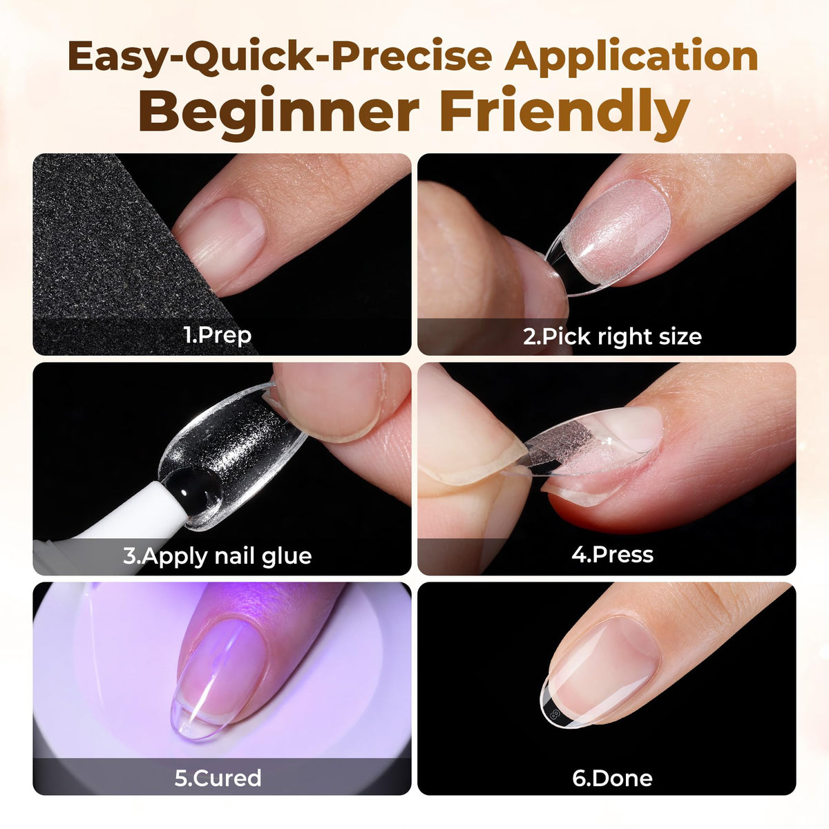 UNA GELLA tools and kit usage with glue and files for DIY convenience