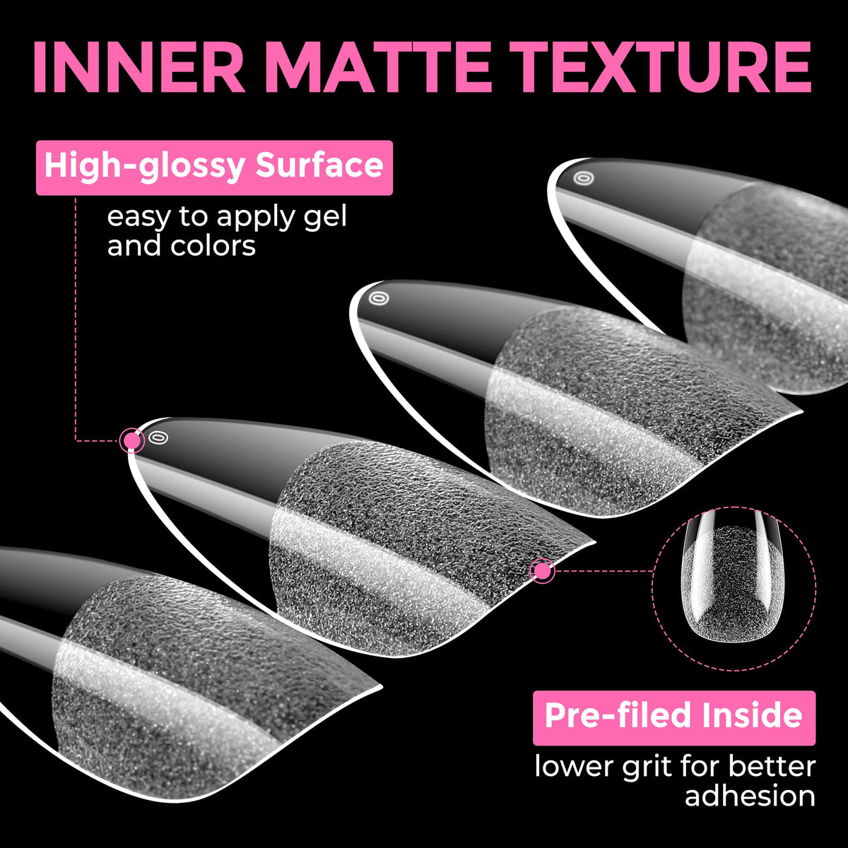 UNA GELLA trimmed tips showing customization and clean edges