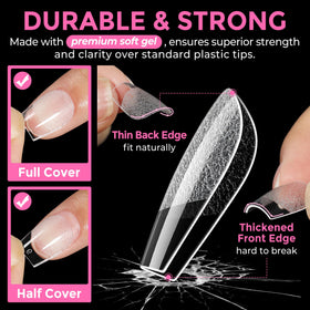 UNA GELLA hand holding tips to show scale and comfortable fit