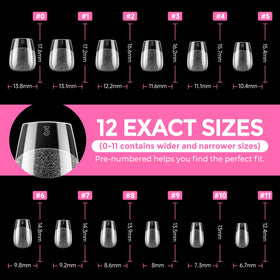 UNA GELLA tips applied in salon setting demonstrating professional use
