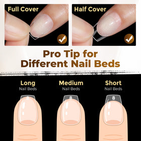 UNA GELLA styled painted short coffin nails in casual lifestyle scene