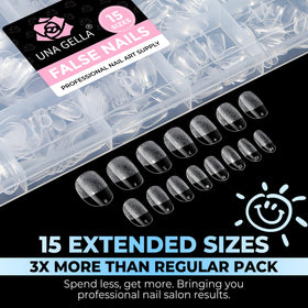 UNA GELLA polished nails lifestyle shot highlighting salon finish at home benefit