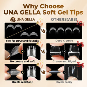 UNA GELLA soft gel material texture close-up for flexible comfort